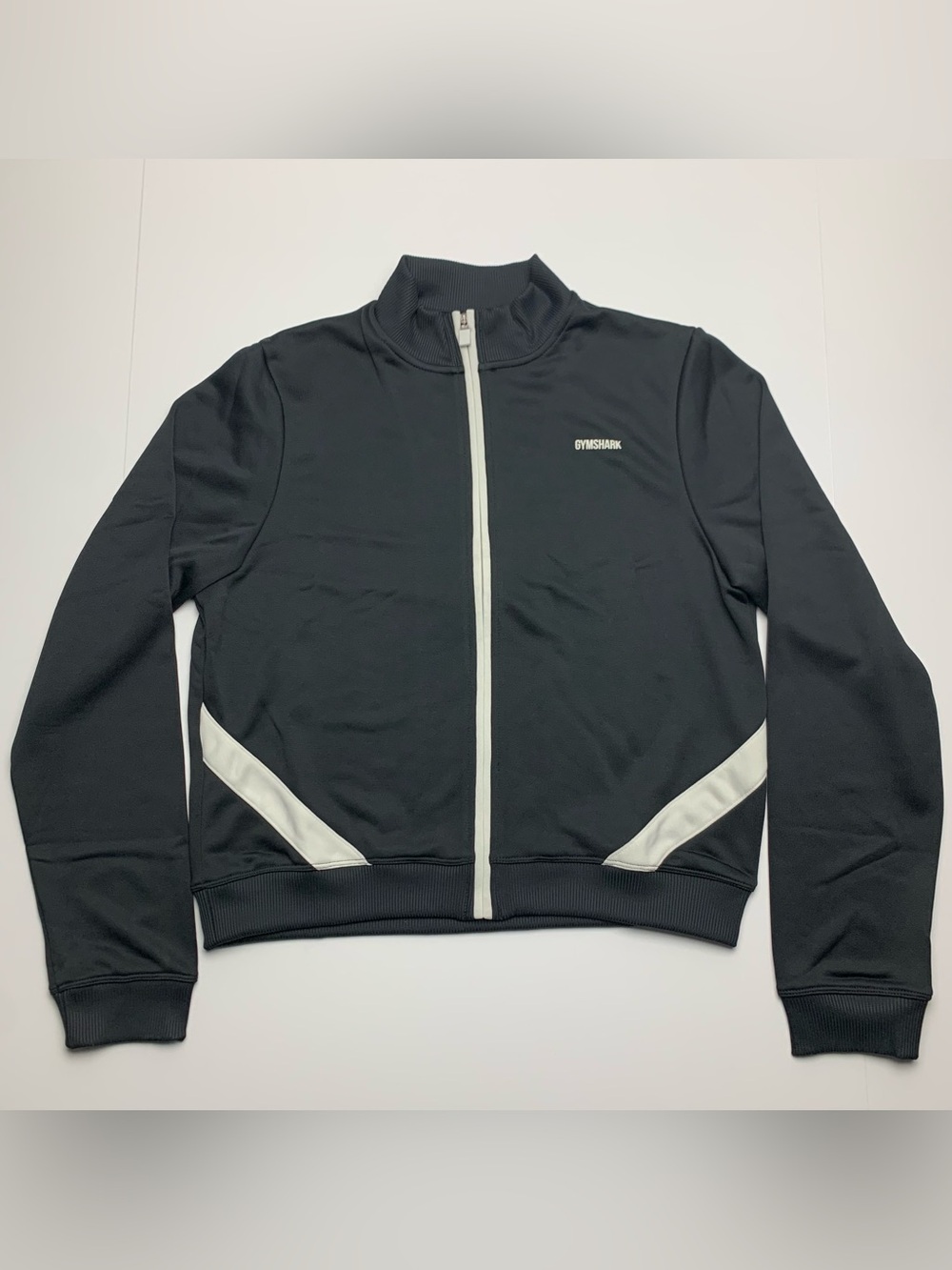 Gymshark Black Lightweight Tricot Zip Through Jacket Womens Size Medium